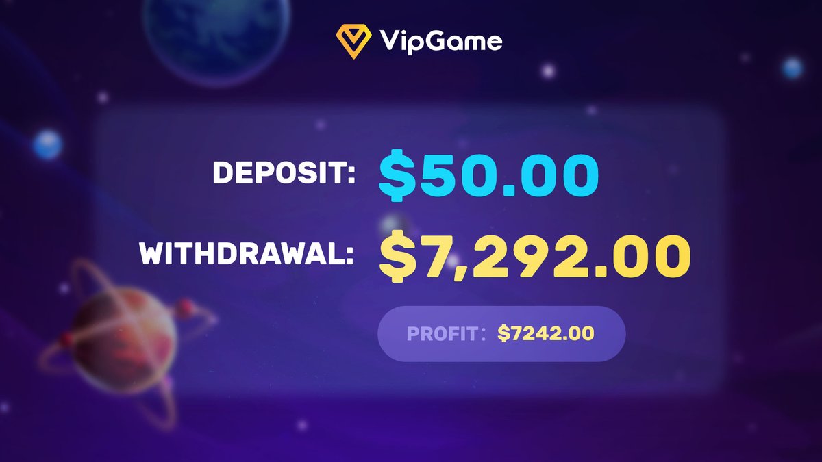 vipgameio's tweet photo. 🎉 Big congrats to one of our lucky players who turned a $50 deposit into an incredible $7,292 win! 🎉 
We're thrilled to see our players strike it big at @vipgameio. Will you be the next lucky winner? Join now and spin to win big!
#vipgame https://t.co/XHj3oWROGh