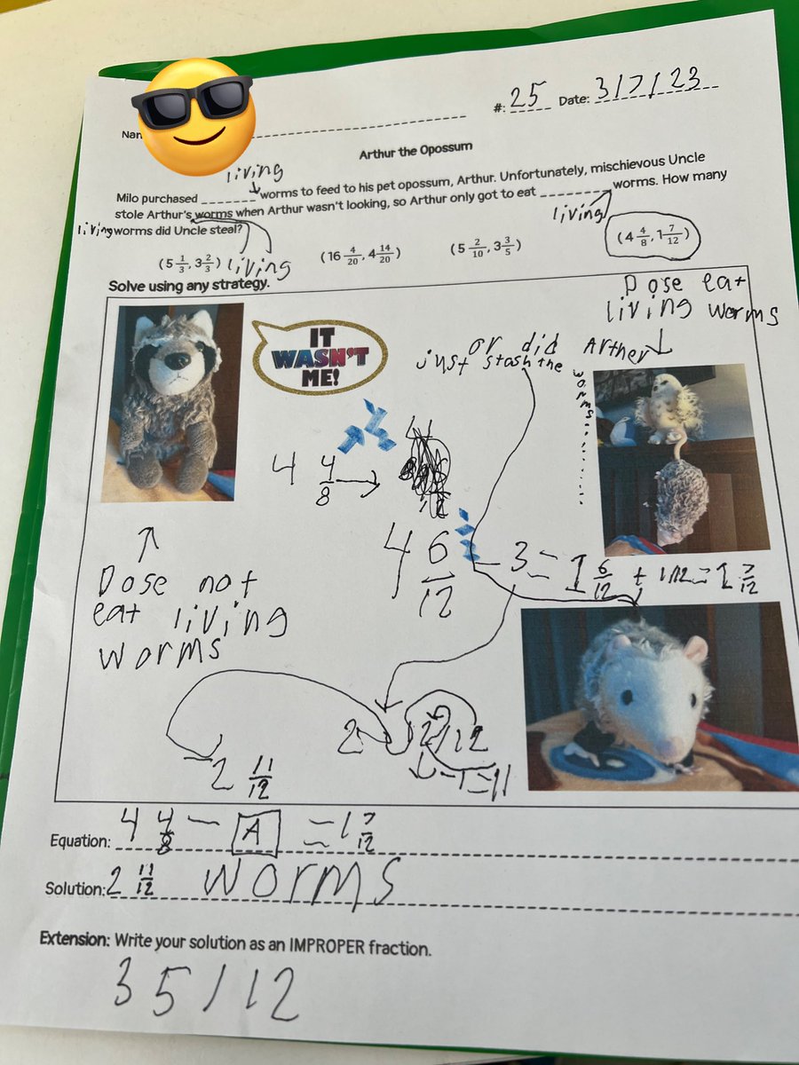 What do you notice? What do you wonder? #cgi #fractions #equivalentfractions #mathidentity