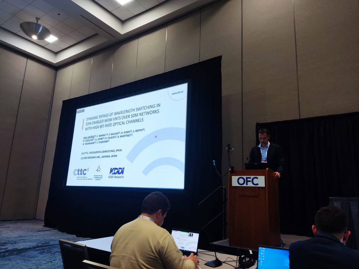 Raul Muñoz (@rmunoz7777) on Twitter photo Did you know that <a href="/TeraFlowSDN/">TeraFlowSDN</a> controller can also be used to orchestrate optical SDM domains? More details and results were just presented in <a href="/ofcconference/">OFC Conference</a> in San Diego (USA). <a href="/CttcTech/">CTTC</a> Did you know that <a href="/TeraFlowSDN/">TeraFlowSDN</a> controller can also be used to orchestrate optical SDM domains? More details and results were just presented in <a href="/ofcconference/">OFC Conference</a> in San Diego (USA). <a href="/CttcTech/">CTTC</a>