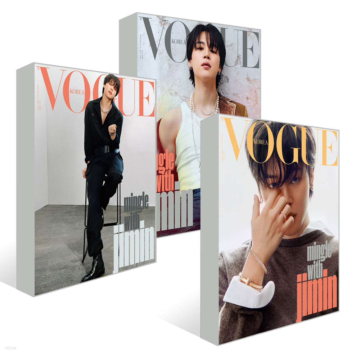 PJM_data's tweet photo. Pre-order Jimin's VOGUE Korea cover issue (April) on official platforms!

Korea
▪︎Aladin:
 - A형 https://t.co/achwqeyC39
 - B형 https://t.co/Vguu8vInDO
 - C형 https://t.co/CTdYaEcanb
 - SET https://t.co/azZVoNP92Z

▪︎YES24:
 - A형 https://t.co/DuApaTcpc6
 - B형 https://t.co/fPEvAcNKNs
 - C형 https://t.co/yNCU9GNYb7
 - SET https://t.co/asHCZK7ukt