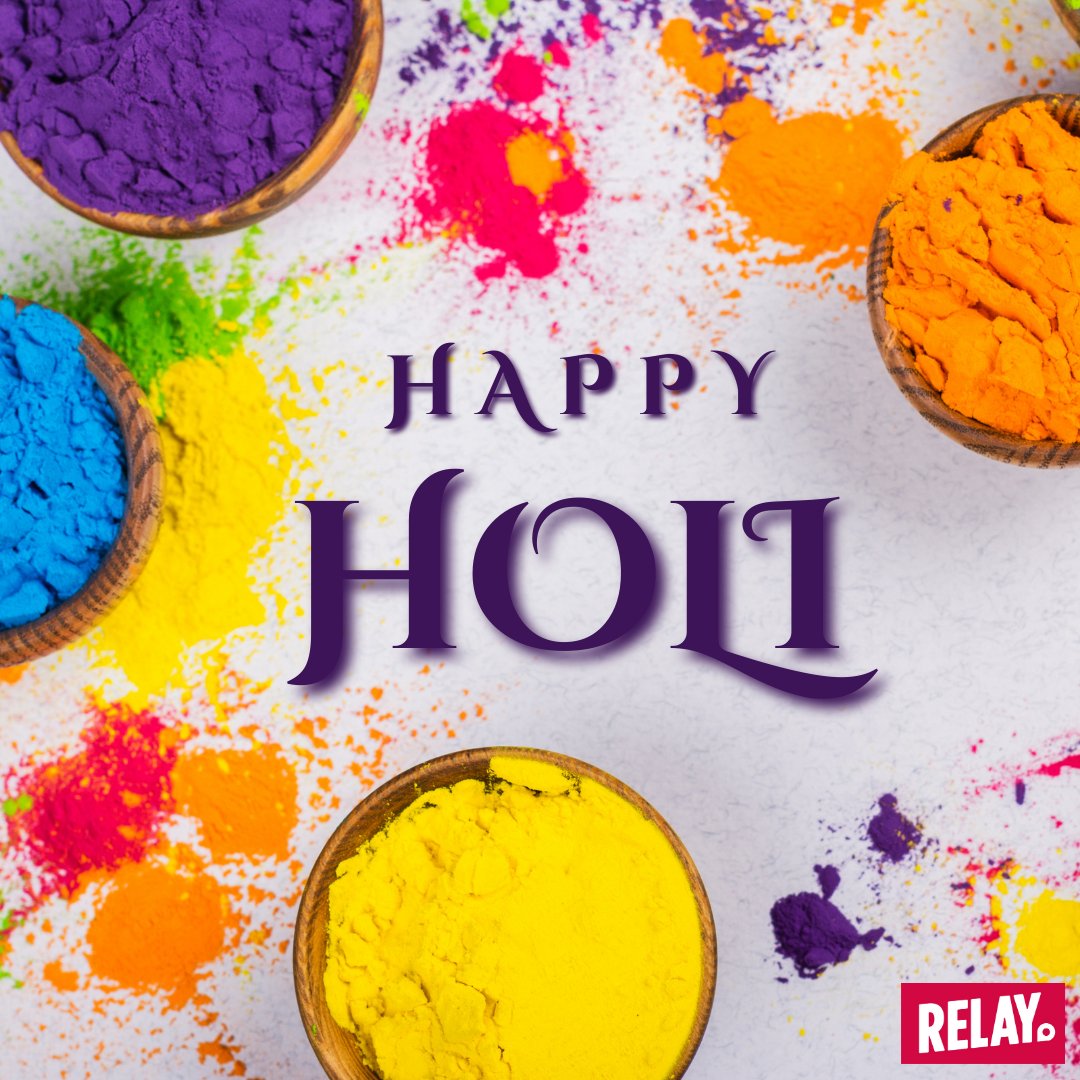 "Colors of joy, love, and happiness - wishing you a happy and colorful Holi!" 🎨🌈
.
.
#relay #holi #holifestival #festival