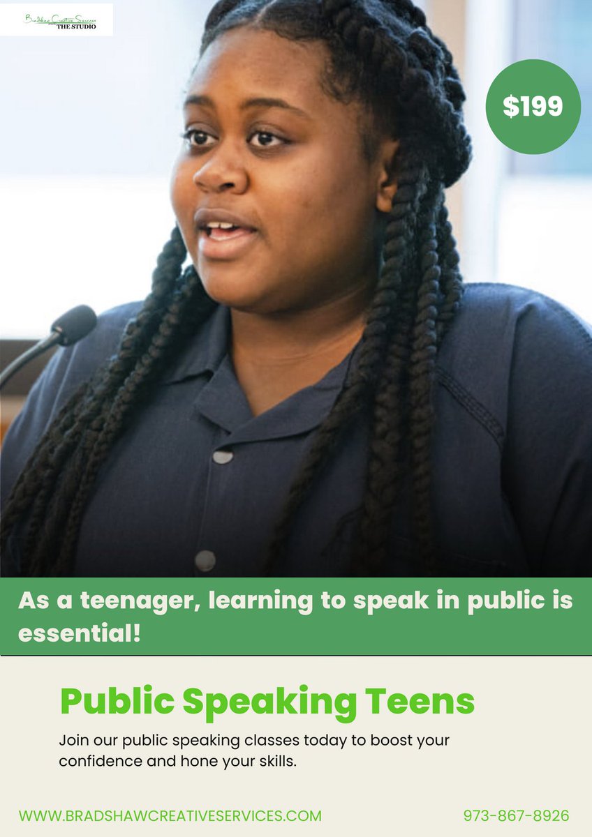 BCSTheSTUDIO's tweet photo. As a teenager, learning to speak in public is essential! Join our public speaking classes today to boost your confidence and hone your skills.
#PublicSpeakingForTeens #TeenPublicSpeaking #YouthSpeakers
#TeenLeadership #YouthEmpowerment #SpeechAndDebate #TeenCommunication https://t.co/VnvmwUBQu0