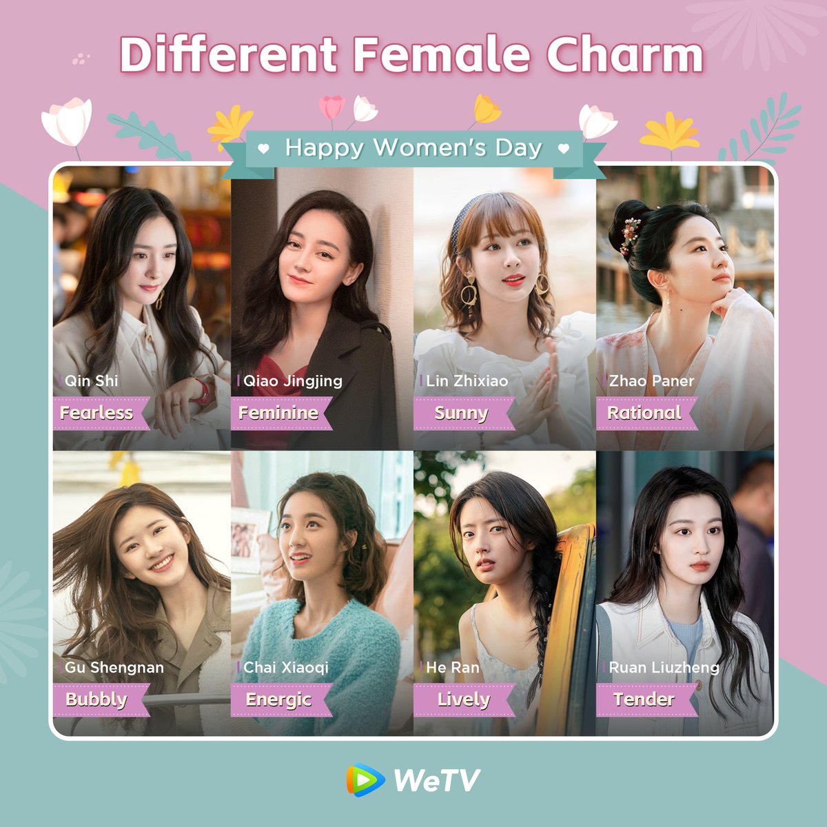 WeTVOfficial's tweet photo. Happy Women's Day!❤️Who are you attracted to?😍

#SheandHerPerfectHusband 
#YouAreMyGlory 
#TheOathofLove  
#ADreamOfSplendor 
#DatingintheKitchen 
#MyGirlfriendisanAlienS2 
#TheForbiddenFlower 
#HaveaCrushonYou 

#WeTV #WeTVAlwaysMore #HappyWomensDay2023 https://t.co/sRxxiiTo8H