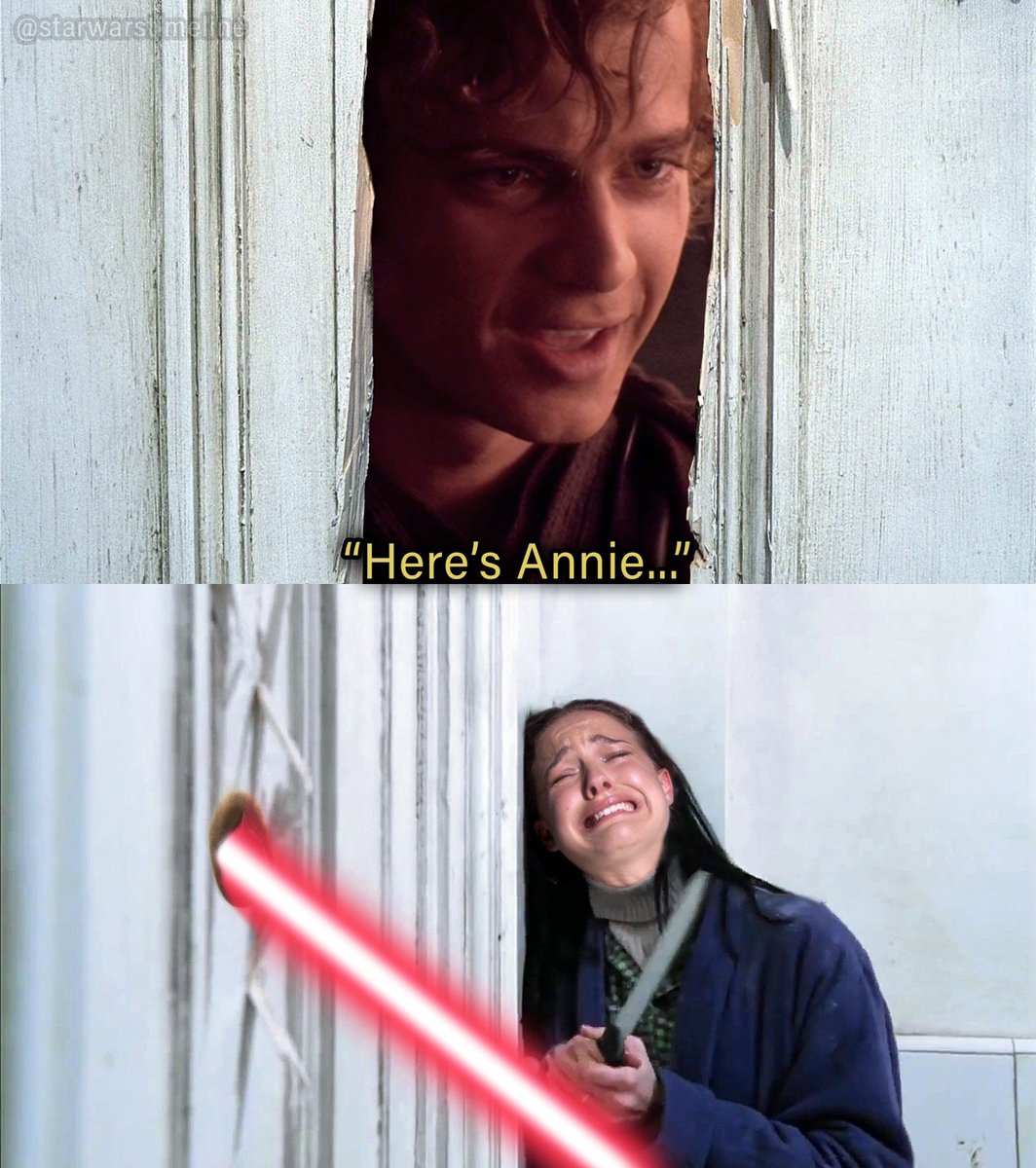 Any Shining fans in the building? #AnakinSkywalker #PrequelTrilogy #StarWars #meme @starwars