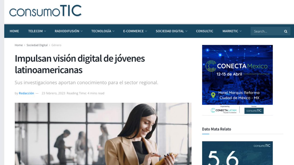📰Compartimos el artículo que <a href="/ConSumoTic/">Consumotic</a> publicó sobre #JuniorFellowship, el programa de becas liderado por <a href="/LATAMxDigital/">Centro LATAM Digital | CLD</a> y <a href="/Latam_Digital/">cet.la</a>. Lee aquí🔗bit.ly/3Z7pbTu

🤚¿Quieres participar en la versión 2023? 
Completa el pre-registro de interés: es.surveymonkey.com/r/InteresJunio…