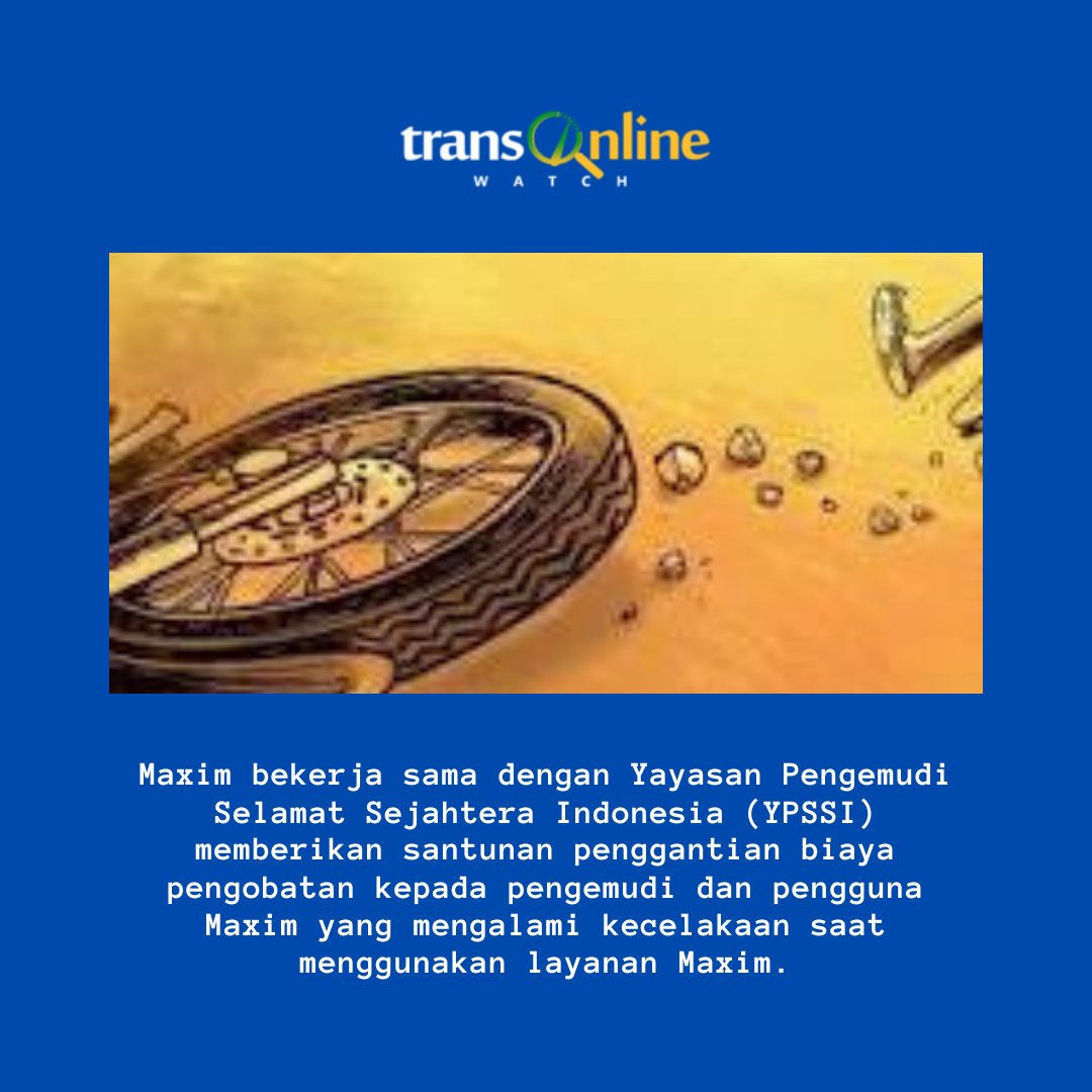 Meninggal Akibat Kecelakaan, YPSSI Beri Santunan Pengemudi Maxim 

transonlinewatch.com/meninggal-akib… lewat <a href="/transonlinecom/">transonlinewatchcom</a>