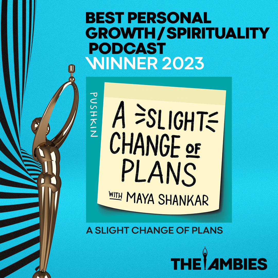 Two in a row for @pushkinpods. Congratulations to Dr. Maya Shankar and @slightchangepod on the well-deserved Ambie award for Best Personal Growth / Spirituality Podcast.