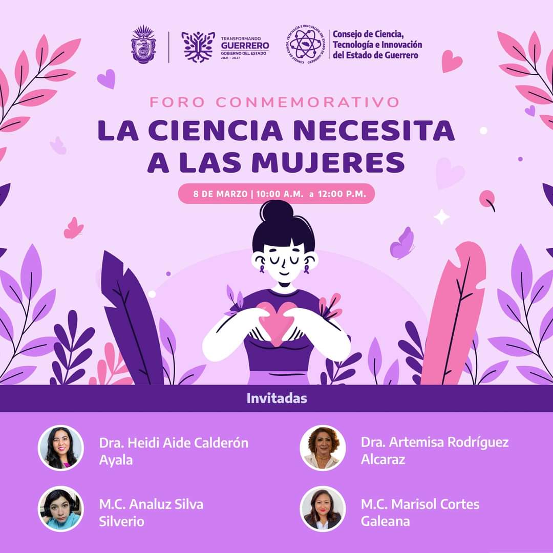 scitecbits's tweet photo. Qué tal gente!

Ahora les invitamos al Foro: "La Ciencia Necesita a las Mujeres", que organiza @COCYTIEGuerrero por el #8M2023, donde participará nuestra colaboradora @sisianlight, estudiante de doctorado en el @inaoe_mx.

🗓 #8Marzo
⏰ 10 am - 12 pm
🔗 https://t.co/5EsPJMdmoP https://t.co/B8dTKNVCCD