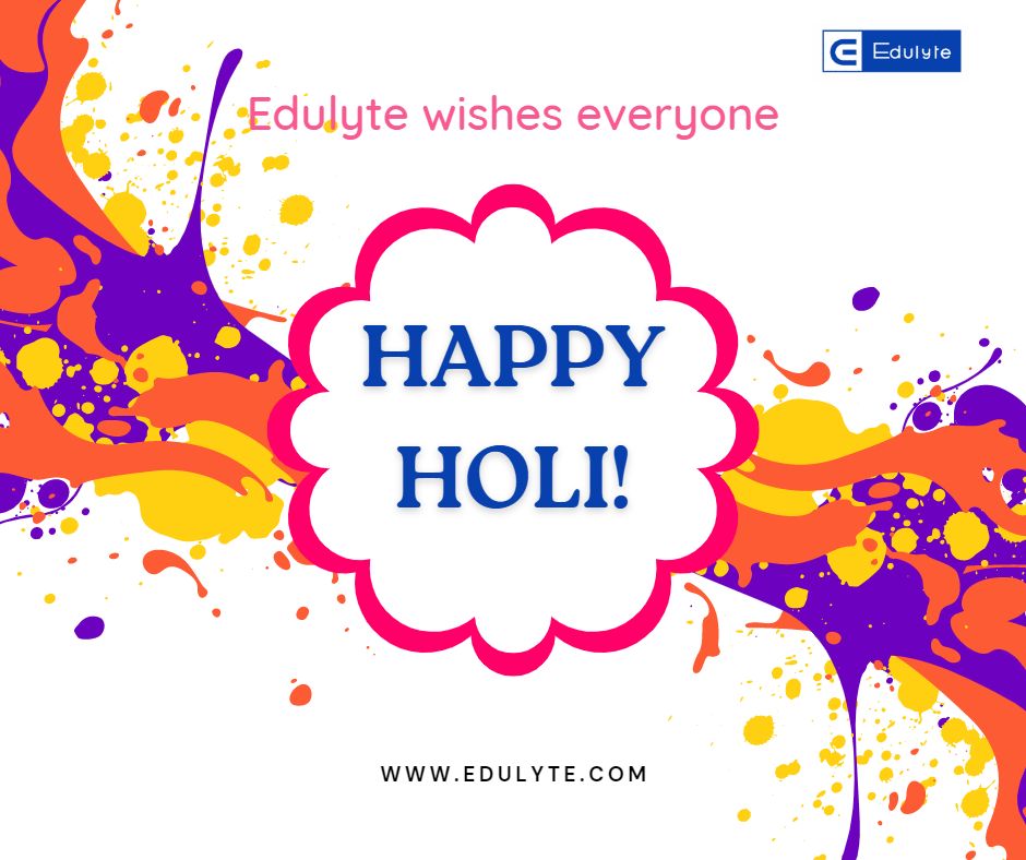 edulyte's tweet photo. Edulyte wishing you all a very Happy and colourful Holi. May God gift you all the colours of life, colours of joy, colours of #happiness, #friendship, #love and all other colours you want to paint your life in.
Happy Holi. 

#hollamohalla2023 #happyholi #happyholi2023 https://t.co/7SNV7egPx4