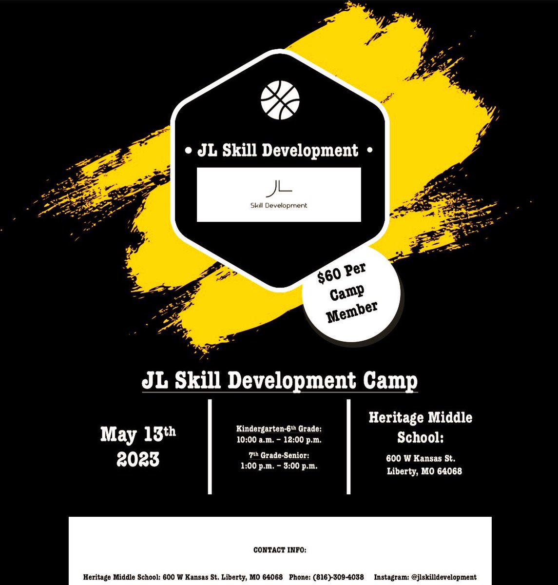 🚨Registration Open Till May 1, 2023🚨 

Registration Link Below AND in my Bio❗️

Boys and Girls Welcome
