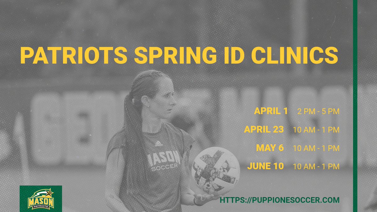 Come kick it with us at our spring ID Clinics! 

Register today at puppionesoccer.com 

#ExpressingValue
#FuturePatriots