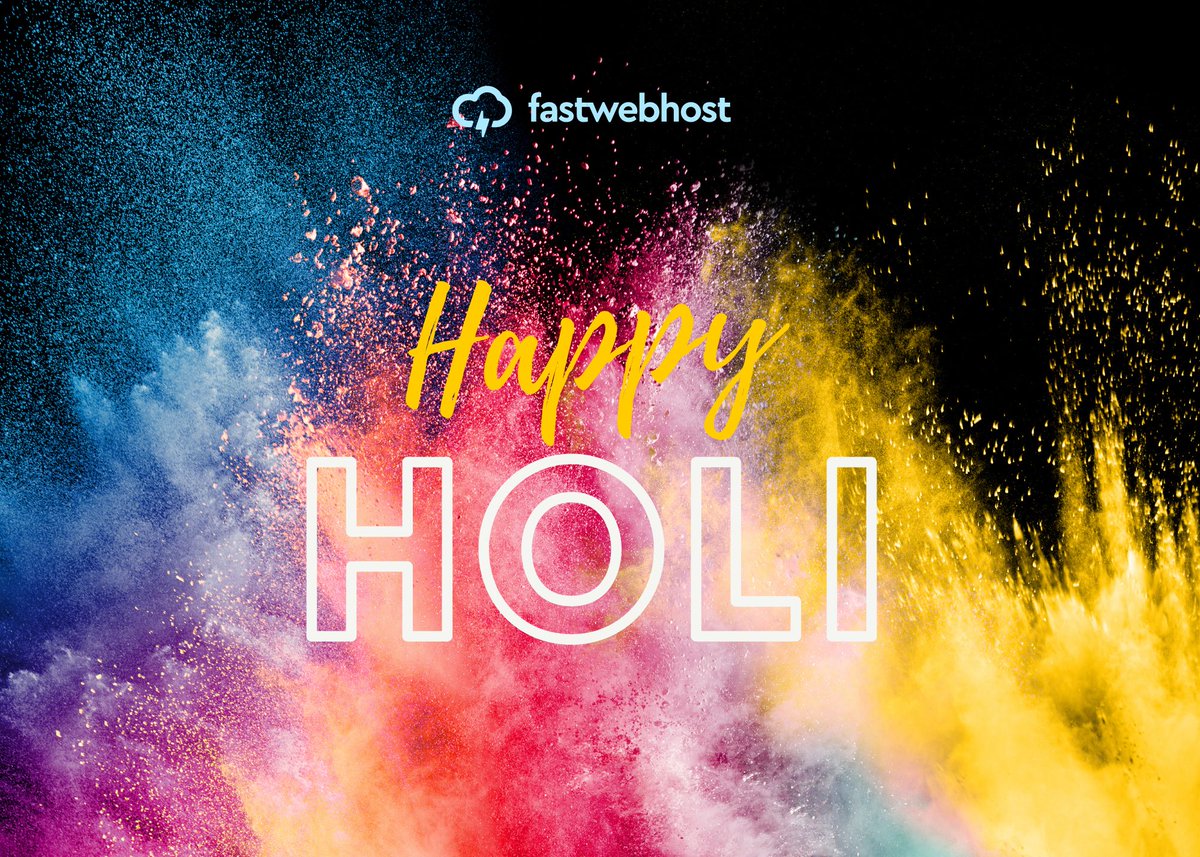 FastWebHostIN's tweet image. Happy Holi to Everyone   🎨  🇮🇳 

#holi #fastwebhost