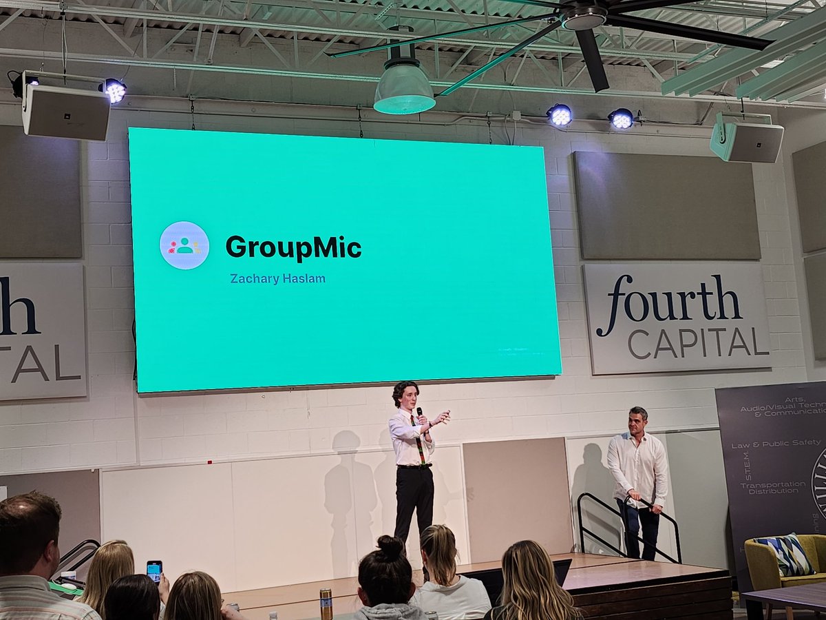 stephenhjones's tweet photo. What a great evening hearing pitches from the talented community of @founders_live and students from the Entrepreneurship &amp; Innovation Center with Williamson County Schools 🙌

Congrats to the winners #TuneHatch and #GroupMic 🏆

#innovation #entrepreneurship #community https://t.co/Oei9XgRNBY