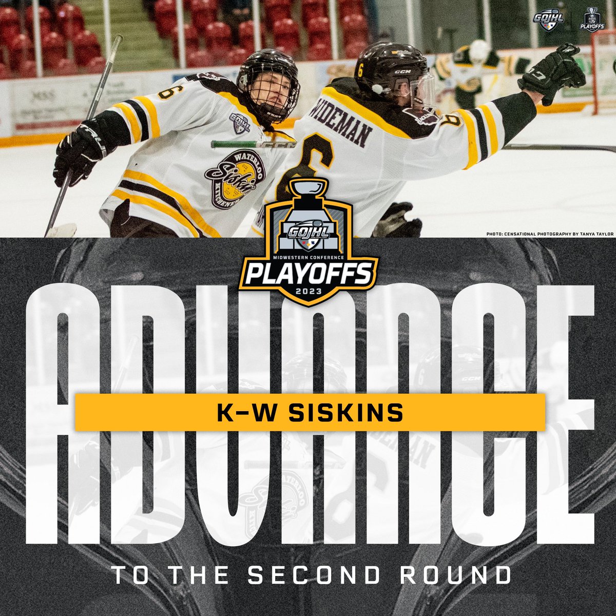 The @KWSiskins defeat the <a href="/BanditHockey/">Brantford Bandits</a> and advance to the 2nd round! 

#SutherlandCup | #GOJHL