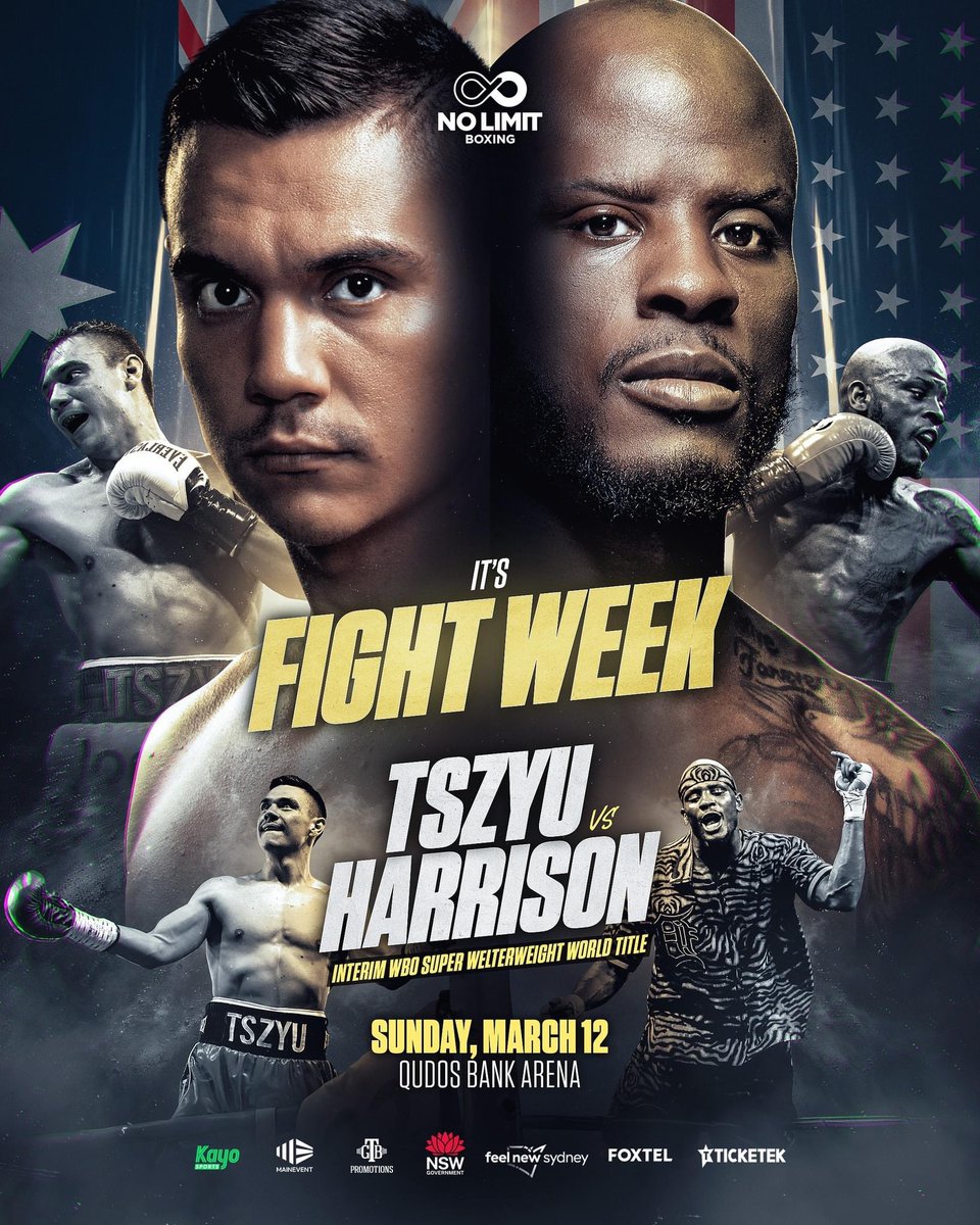 It’s Fight Week Tim Tszyu vs Toney Harrison on Showtime this Saturday Night. #fighthooknews #tszyuharrison #showtimeboxing #pbcboxing #boxingmedia #boxingfanatic #boxinglifestyle #boxingfansworldwide #boxingnews360 #boxingworldwide #jcalderonboxingtalk