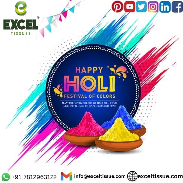 ExcelTissue's tweet image. May God gift you all the colors of life, colors of joy, colors of happiness, colors of friendship, colors of love and all other colors you want to paint in your life.Happy Holi! Hope your life is framed with all colors of love & happiness today and always! Happy Holi
#TeamExcel