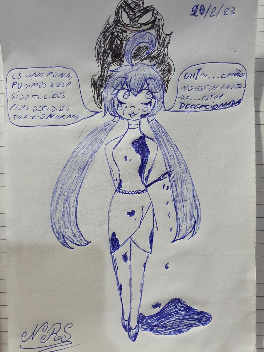 NadiraSanta's tweet photo. Acá unos dibujos random que hice cuando estaba aburrida, en fin que les parece? 

El de color rojo lo rompí sin querer QwQ https://t.co/OHcdKiBHOZ