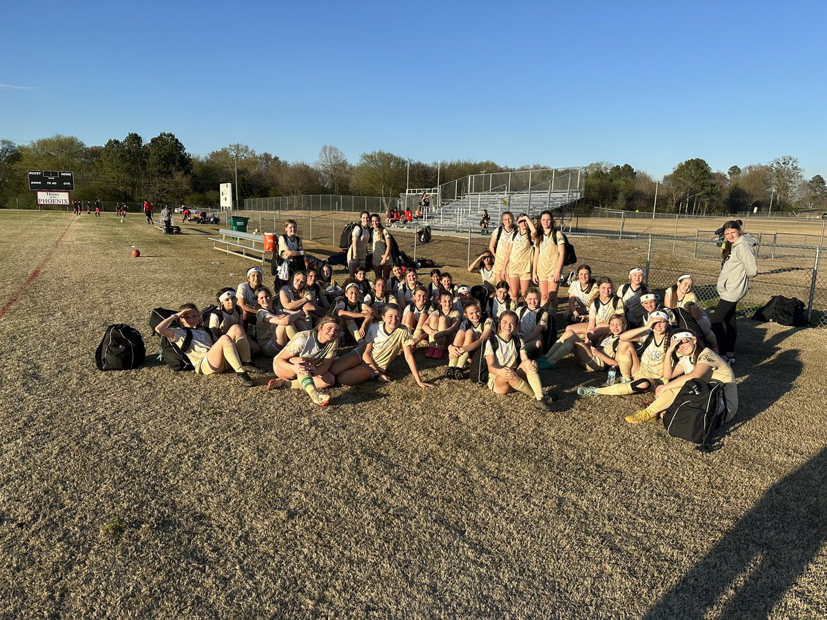 AMS Lady Tigers Soccer!  Region game tonight at Red Bud. We continue to control the games but still making minor mistakes. We ended up with a tie. The ladies continue to work hard as we prepare for region tournament. Tomorrow at home with another Region game against Woodland!