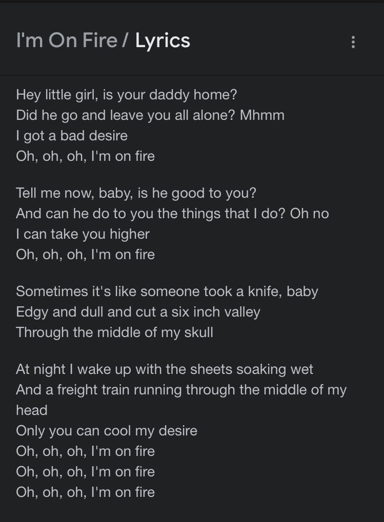 SparkyBru on Twitter "I’d say Bruce Springsteen is a pedo if you read