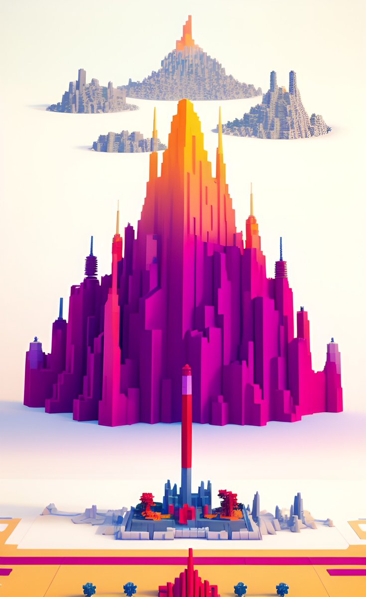 ivnhgo's tweet photo. in the four corners there were portals made by the ai for observation towers. They must mean something and keep some secret... should I dive into these portals? if they are on that altar they must be important places...."
#aiartwork #ai #voxelart #aicabal https://t.co/AETWs54NOJ
