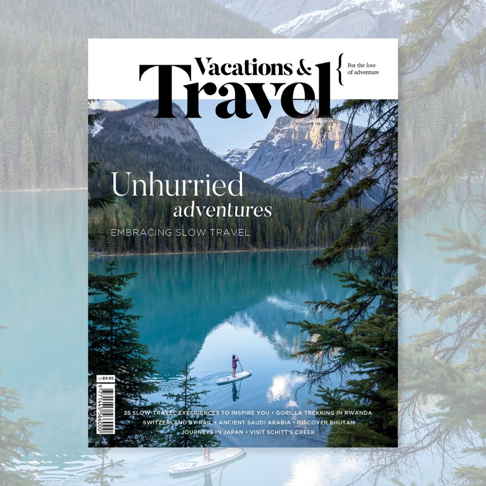 Volume 119, the #UnhurriedAdventures issue, is on sale next week. We're inspiring our readers with some of the world’s most incredible slow-travel experiences.  Subscribe now. subscribe.vacationstravel.com