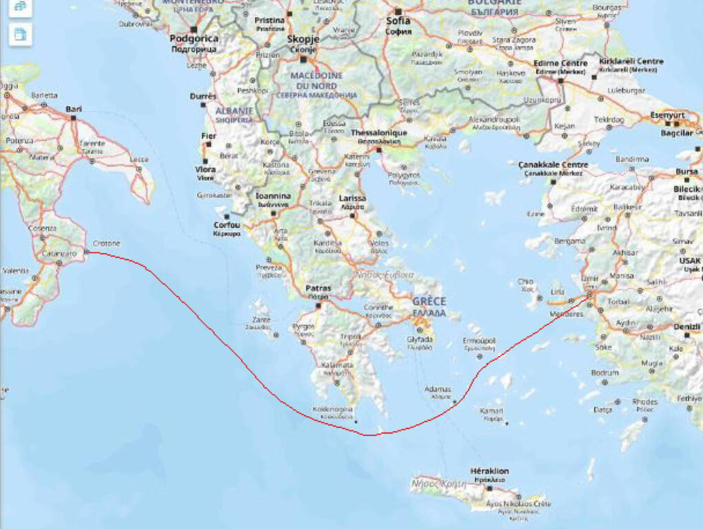 enki1965's tweet photo. @lauraboldrini Potrebbe fare una croce su dove secondo lei un barchino di 15 m con 100 persone a bordo è più possa perdere la sua stabilità, col mare forza 4, tra la partenza e a 50 metri dalla riva di #Cruto https://t.co/lmiTMRf9GP