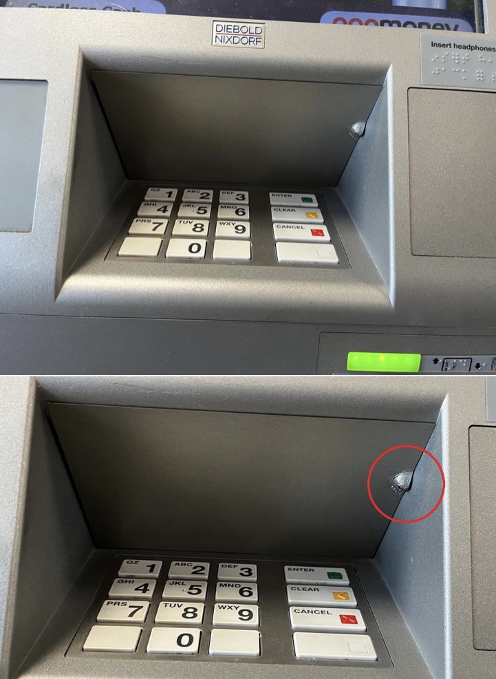 SWilsonFOX29's tweet image. Skimming devices found in convenience store ATMs around Montgomery County. Police say the card reader inside and a camera above the keypad to capture your PIN number @FOX29philly with @JasonFox29 @ShibaRussell Next!