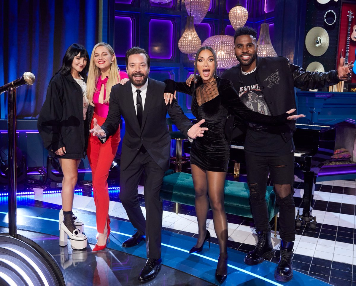 get ready <a href="/jimmyfallon/">Jimmy Fallon</a>... <a href="/jasonderulo/">Jason Derulo</a>, <a href="/NicoleScherzy/">Nicole Scherzinger</a>, <a href="/KelseaBallerini/">Kelsea Ballerini</a> and Julia Michaels are taking over! 🎶

#ThatsMyJam season 2 starts NOW on NBC!