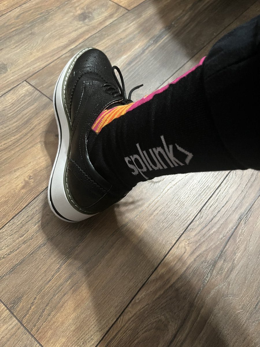 On the day you announce two Security Operations Centers (SOCs) to take up the fight against cyberattacks, you have to wear the right SOCKS! Thanks to our partners @splunk @TekStreaming and @LSUITS for your work in making the SOCs a reality! #ScholarshipFirst #LSUWorks