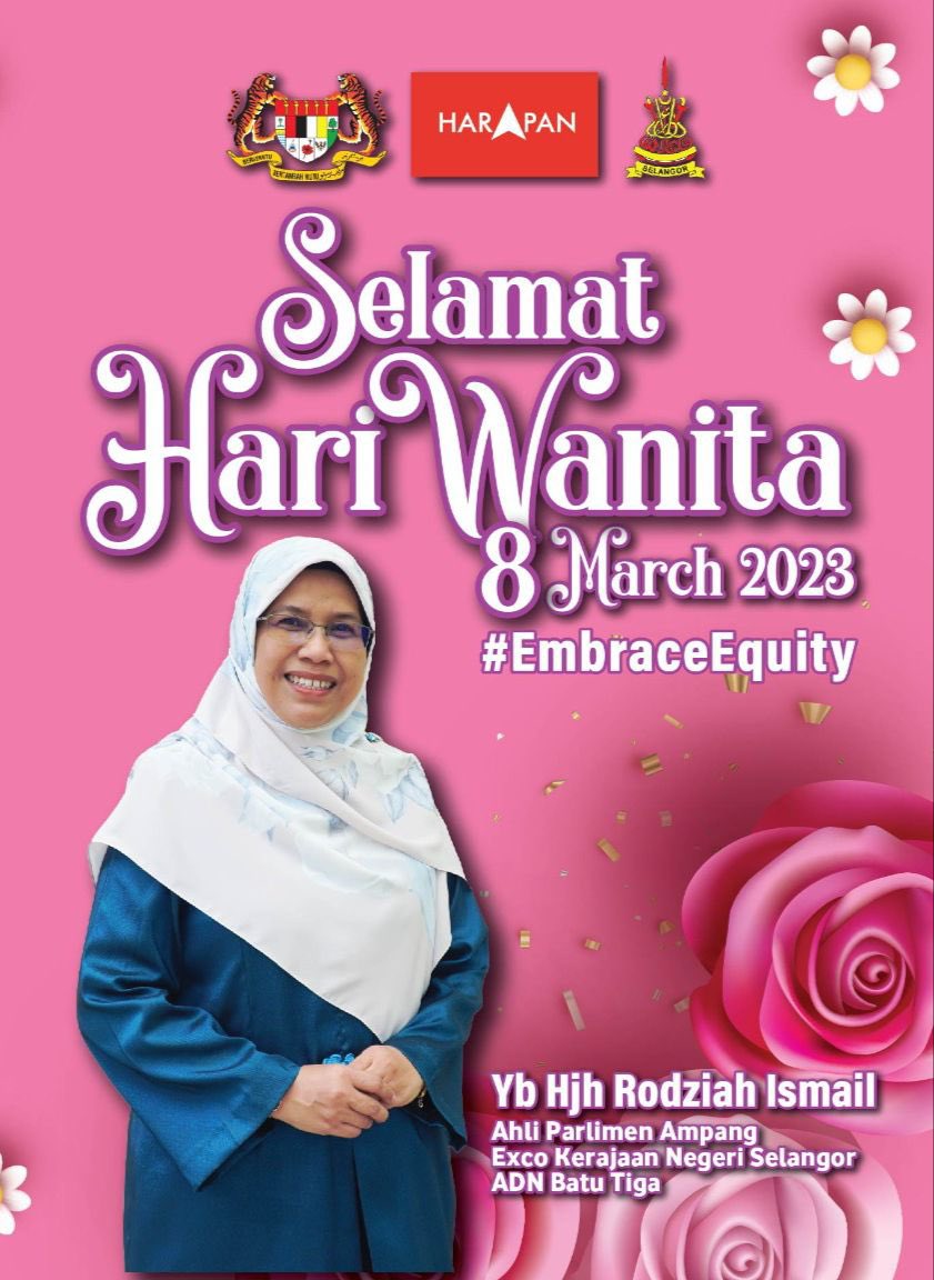 Rodziah_Ismail's tweet photo. Wanita terus dihargai.
Tema #EmbraceEquity tahun ini mengiktiraf serta menghargai peranan wanita disetiap peringkat walau dimana anda berada.
Rangkul diri anda dan ucapkan saya wanita hebat!
Selamat Hari Wanita Sedunia 💐
#iwd2023
#hariwanitasedunia
#RodziahIsmail https://t.co/e8YfF39XFQ