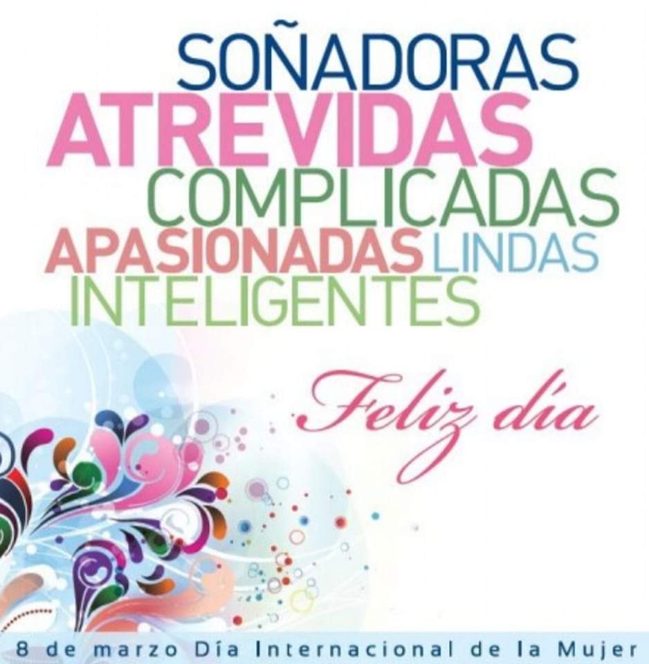 #MUJER, Debes sentirte orgullosa de ti misma todos los días, que cada año que pase estemos más cerca de la igualdad.¡Feliz día de la mujer! <a href="/MariaC_Velasco/">Maria del Carmen Velasco Gómez</a> <a href="/adela_haber/">Adela Haber</a>
<a href="/cruz_dayamy/">Dayamy Gonzalez Cruz</a> <a href="/ElbaRosaPM/">Elba Rosa</a> <a href="/MarthaFerriol/">Martha Ferriol</a> <a href="/citmacuba/">Ministerio de Ciencia, Tecnología y Medio Ambiente</a> <a href="/Ceciliasan1604/">Cecilia Sánchez Valdés</a> <a href="/InesMChapman/">Inés María Chapman Waugh</a> <a href="/OGAmbienteCuba/">Odalys Caridad Goicochea Cardoso</a> <a href="/MaritzaPtaAMA/">Maritza Garcia Garcia</a>