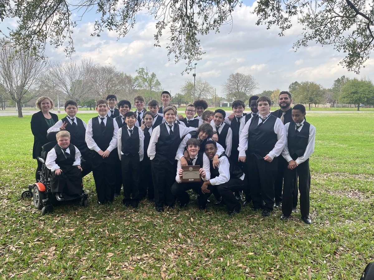 HamiltonMSChoir's tweet photo. Our Tenor Bass choir has worked SO HARD and today they showed that hard work! 💪We are so proud! ❤️ That’s 2 down and 1 to go for #HamFamChoir @OHamiltonMS https://t.co/1aYf8FwM3D