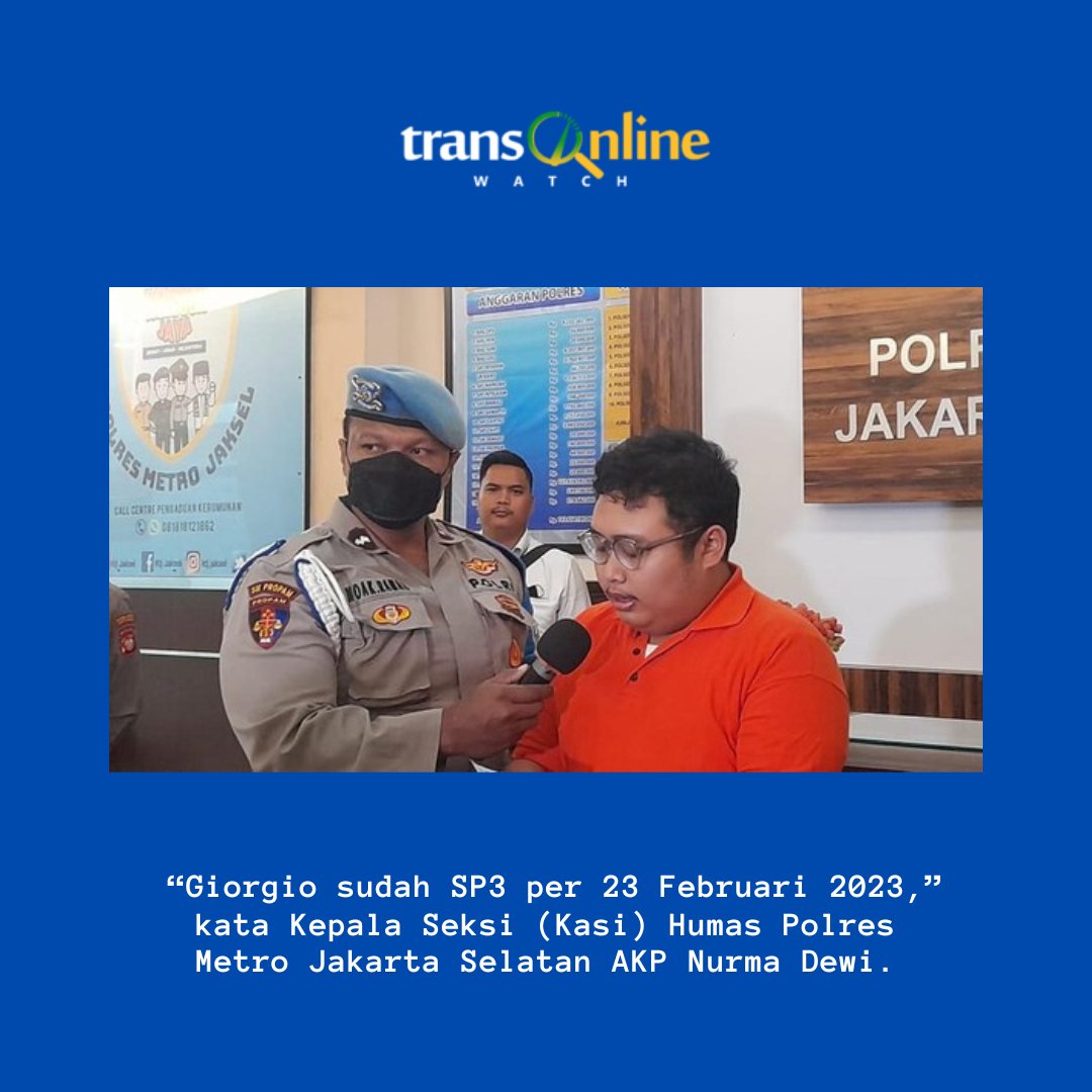 Polisi Keluarkan SP3 Kasus Pengemudi Fortuner Rusak Taksi Online 

transonlinewatch.com/polisi-keluark… lewat <a href="/transonlinecom/">transonlinewatchcom</a>