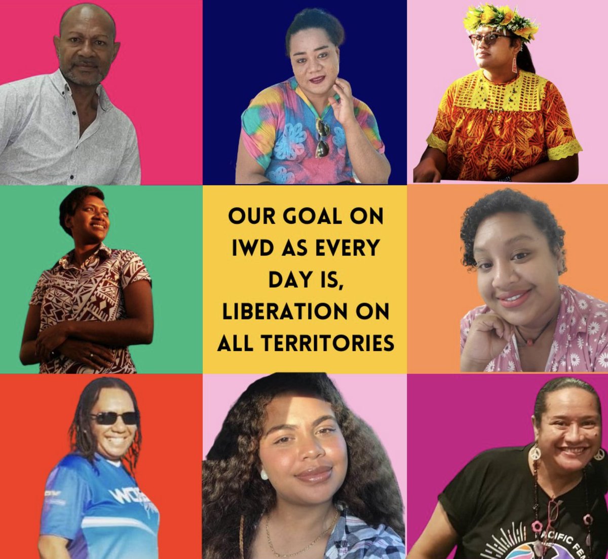 TODAY IS INTERNATIONAL WOMEN'S DAY!
We work for liberation on all territories. Join us.
#PacificFeminists #MovementsMatter #EveryoneShouldBeAFeminist
