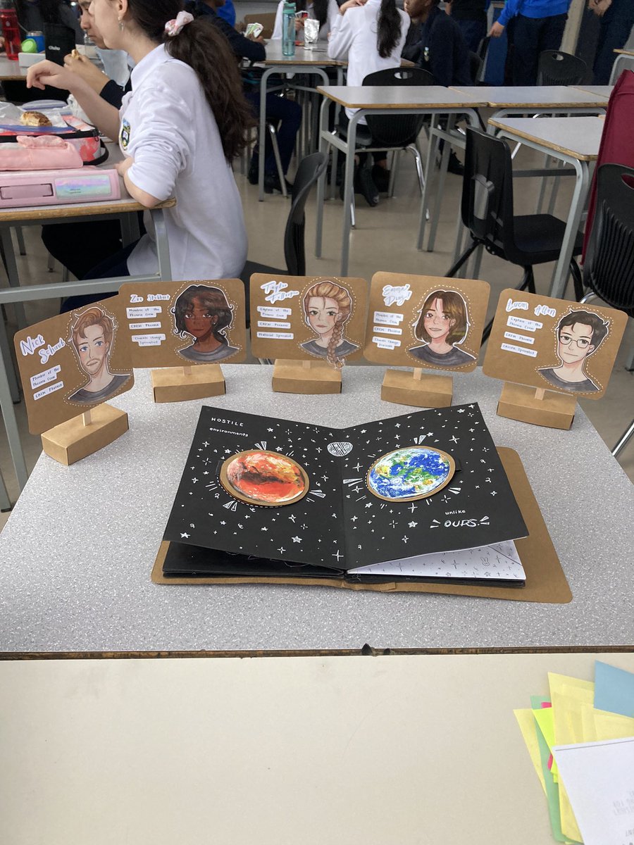 AmyMeiyee's tweet photo. Red Frontier Projects #grade9 #awesomework @swlcbe https://t.co/G7CjS74Dx4