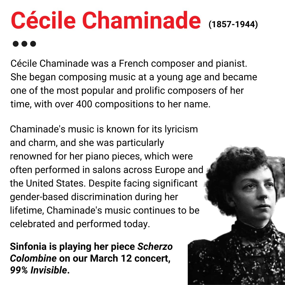 EYSO's tweet image. As we celebrate International Women's Day, let's take a moment to shine a spotlight on the incredible contributions of women in classical music.