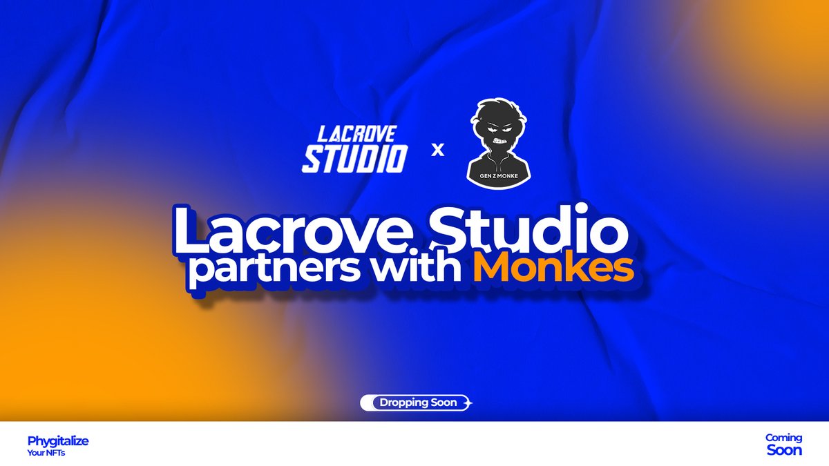 Lacrove Studio 🔵x🐵 Monkes NFT!

We’re excited to announce that we are partnering with 
@Monkes_NFT!

Lacrove Studio is a one-stop phygital solution for Web3 IPs and Fashion Labels.
 
Monkes is the community voting and wallet management tool to find the best projects.

👇