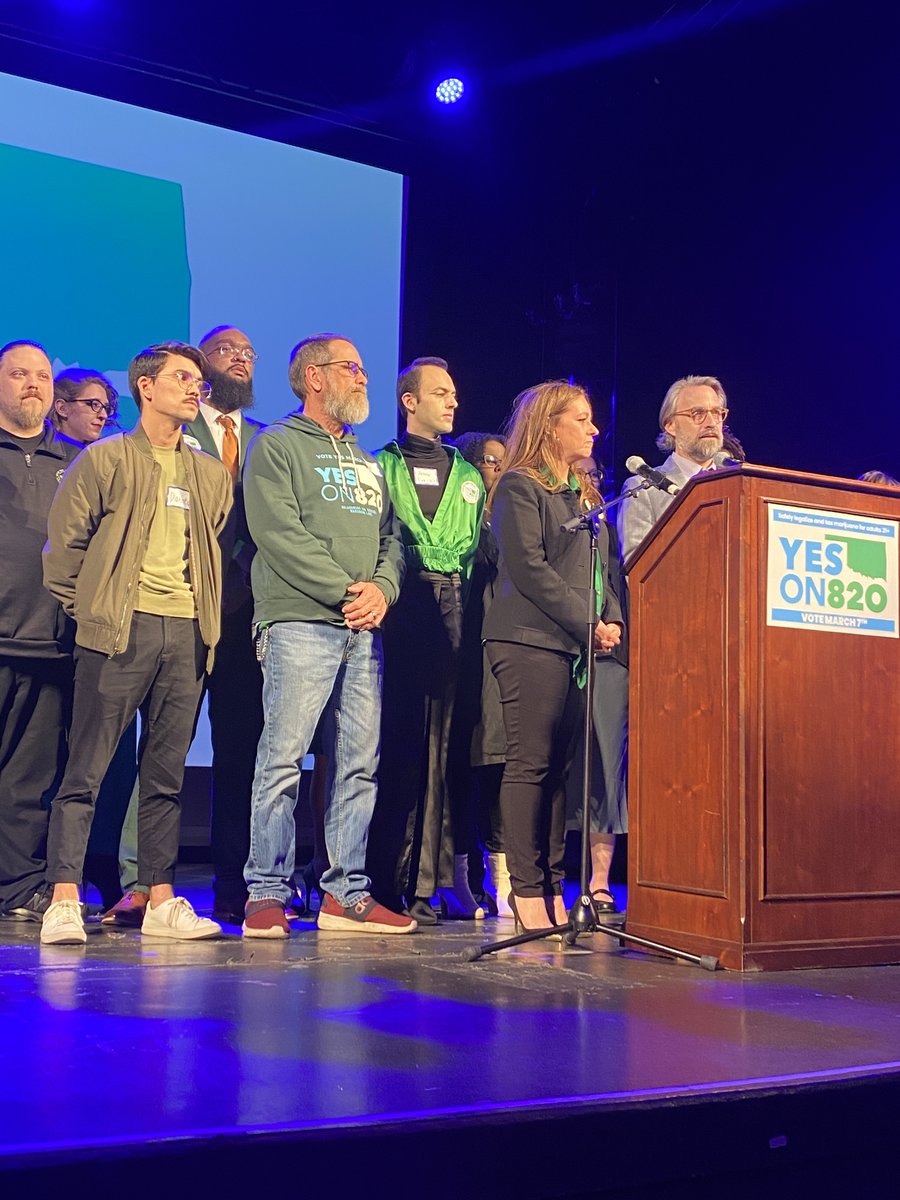 "This was about keeping Oklahomans out of the criminal justice system.  In 2021, 4500 Oklahomans were arrested for small amounts of marijuana and bc of our campaign, people are talking about it. This is not the end of the effort to end prohibition. It's halftime" <a href="/capitolkiesel/">Ryan Kiesel</a>