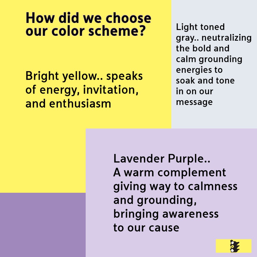 Project Yellow Light (@projyellowlight) on Twitter photo Our color scheme shapes us into who we are.
Entailing precisely our own identity.
Embodying our vision, goals, values, and ultimately how we communicate. πππ€
<a href="/iHeartRadio/">iHeartRadio</a> <a href="/AdCouncil/">Ad Council</a> <a href="/4H/">4-H</a> <a href="/WKRN/">WKRN News 2</a> <a href="/AlexDenisTV/">Alex Denis</a> <a href="/ElephantAutoIns/">Elephant Insurance</a> <a href="/CCOutdoorNA/">Clear Channel Outdoor</a> <a href="/NHTSAgov/">nhtsagov</a> <a href="/NOYSnews/">NOYS</a> Our color scheme shapes us into who we are.
Entailing precisely our own identity.
Embodying our vision, goals, values, and ultimately how we communicate. πππ€
<a href="/iHeartRadio/">iHeartRadio</a> <a href="/AdCouncil/">Ad Council</a> <a href="/4H/">4-H</a> <a href="/WKRN/">WKRN News 2</a> <a href="/AlexDenisTV/">Alex Denis</a> <a href="/ElephantAutoIns/">Elephant Insurance</a> <a href="/CCOutdoorNA/">Clear Channel Outdoor</a> <a href="/NHTSAgov/">nhtsagov</a> <a href="/NOYSnews/">NOYS</a>