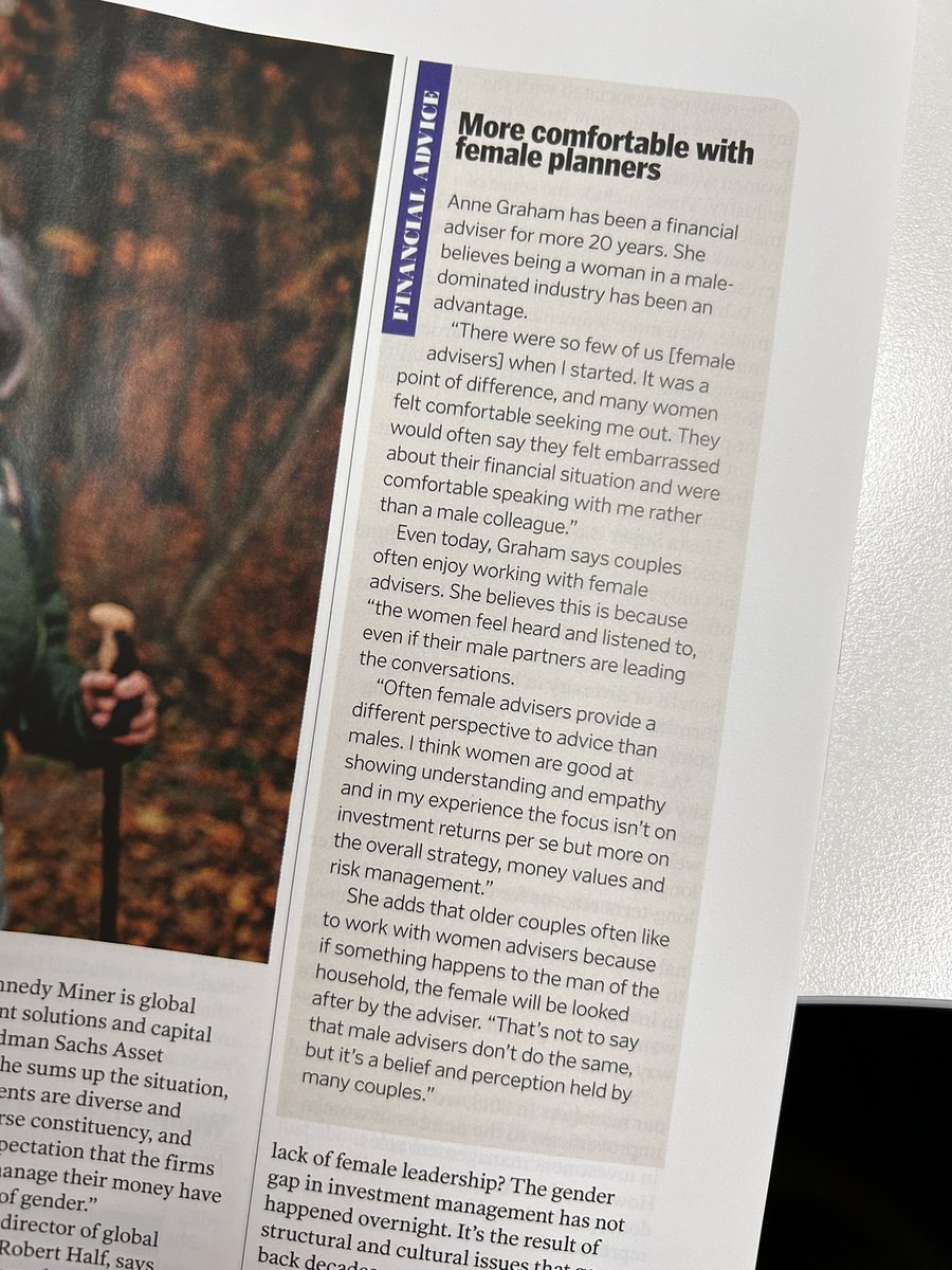 Thanks <a href="/moneymagaus/">Money Magazine Australia</a> for The Women’s Issue on #IWD23 - women and financial planning are a great match!