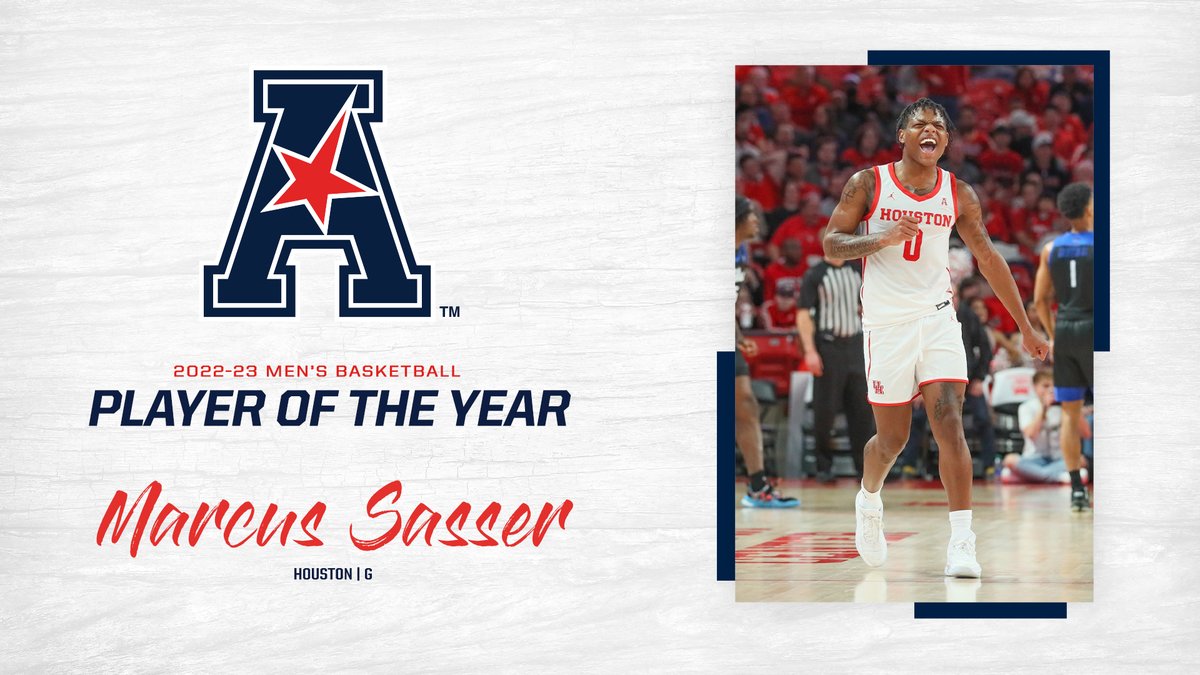American_Conf's tweet photo. 𝐏𝐥𝐚𝐲𝐞𝐫 𝐨𝐟 𝐭𝐡𝐞 𝐘𝐞𝐚𝐫

Marcus Sasser x @UHCougarMBK https://t.co/PIzkp1lWdx