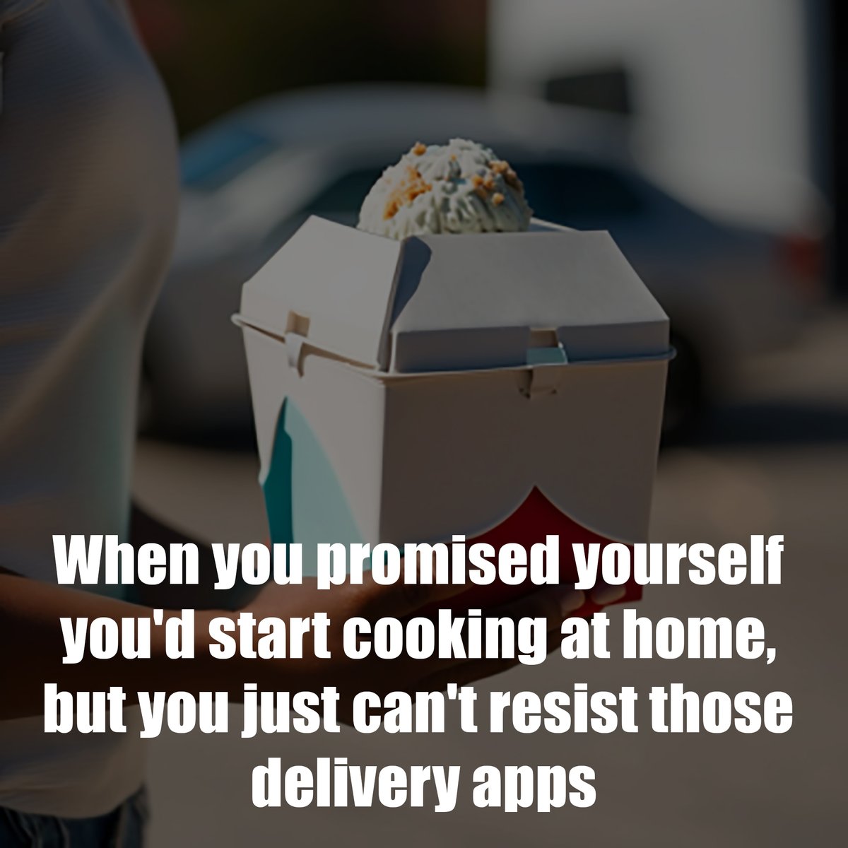 'When you promised yourself you'd start cooking at home, but you just can't resist those delivery apps'

#TakeoutAddict
#DeliveryAppStruggles
#CookingFail
#FoodieProblems
#CantResistTakeout
#LazyCooking
#KitchenChaos
#FastFoodFix
#MealDeliveryMistakes
#KitchenConfessions