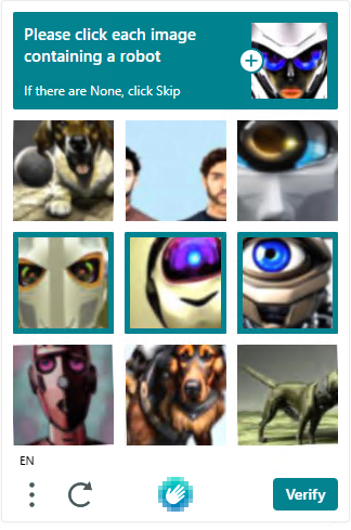 Now the robots are asking humans to identify humanoid robots to prove we're not robots.