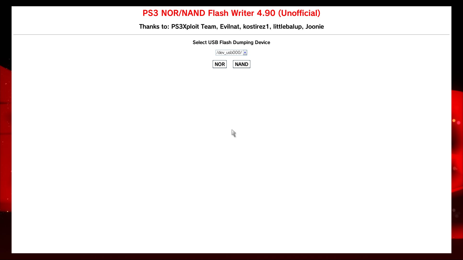 PSX-Place on X: No need for INCOMPLETE version's of the PS3 Toolset. The  CFW Flash Writer has been updated to 4.90 (Originally created by the  PS3Xploit Team & updated by lmn7).