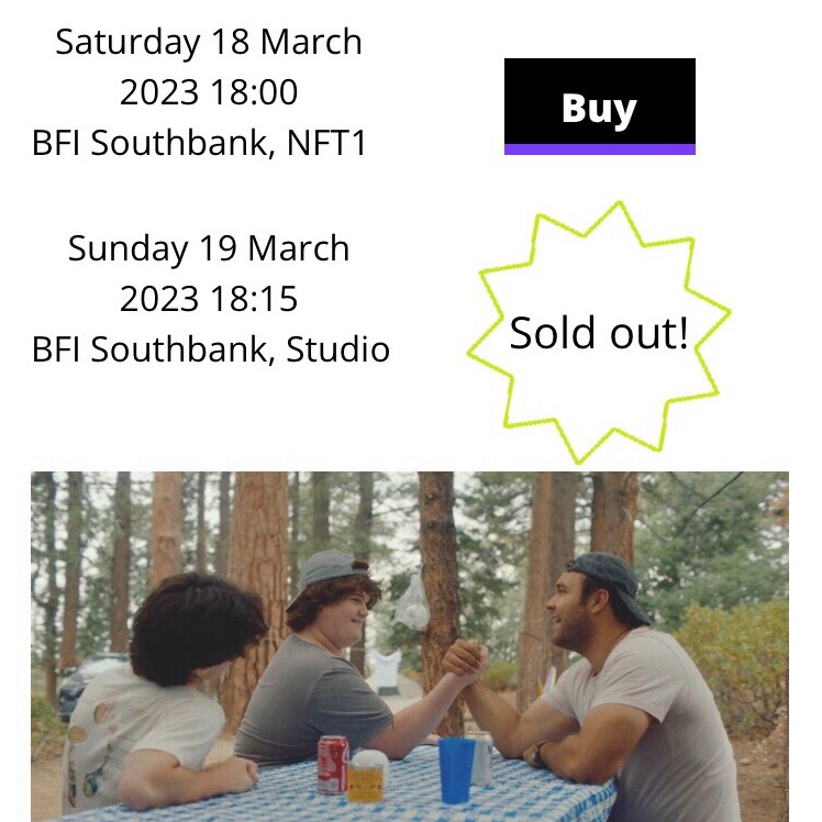 Big Boys (2024) (@bigboysthefilm) on Twitter photo ๐จ๐ SOLD OUT SCREENING ALERT!!!๐๐จ
Our encore presentation is officially BOOKED & blessed
โ ๏ธ& Less than 30 seats availโ ๏ธ at our World Premiere
๐ฝGrab your seat now โก๏ธ bit.ly/3KLVtiL
cc <a href="/BATHSmusic/">โ Will Wiesenfeld โ</a> @corsherm <a href="/AllisonFilms/">Allison Tate</a> #BigBoysFilm #BFIFlare <a href="/BFIFlare/">BFI Flare ๐ผ</a> ๐จ๐ SOLD OUT SCREENING ALERT!!!๐๐จ
Our encore presentation is officially BOOKED & blessed
โ ๏ธ& Less than 30 seats availโ ๏ธ at our World Premiere
๐ฝGrab your seat now โก๏ธ bit.ly/3KLVtiL
cc <a href="/BATHSmusic/">โ Will Wiesenfeld โ</a> @corsherm <a href="/AllisonFilms/">Allison Tate</a> #BigBoysFilm #BFIFlare <a href="/BFIFlare/">BFI Flare ๐ผ</a>