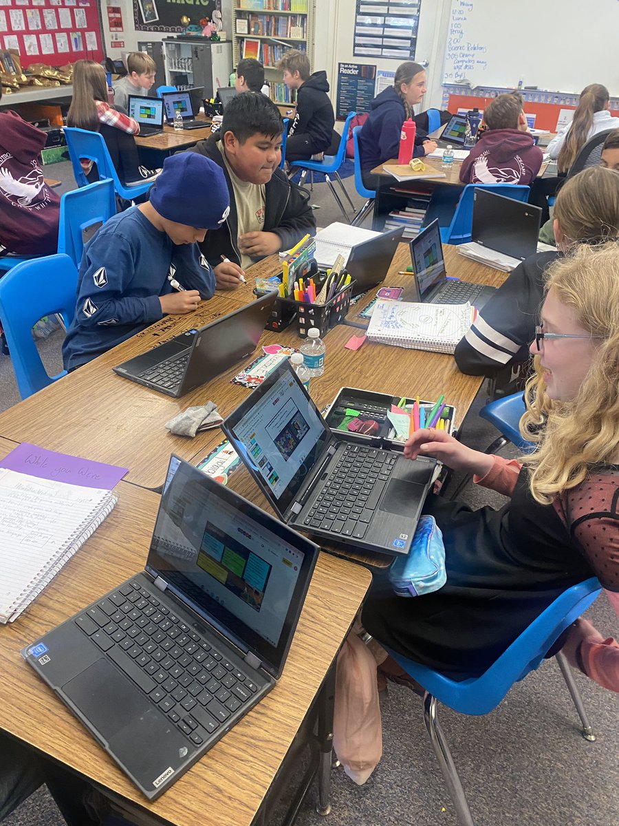 MrsSully74's tweet photo. Writing doesn’t have to be done or taught in solitude. Our introduction to personal narrative today was collaborative and engaging! I love to see them hooked into the lesson! #LMUSD #6thgraderocks https://t.co/UAs7QbHaEK