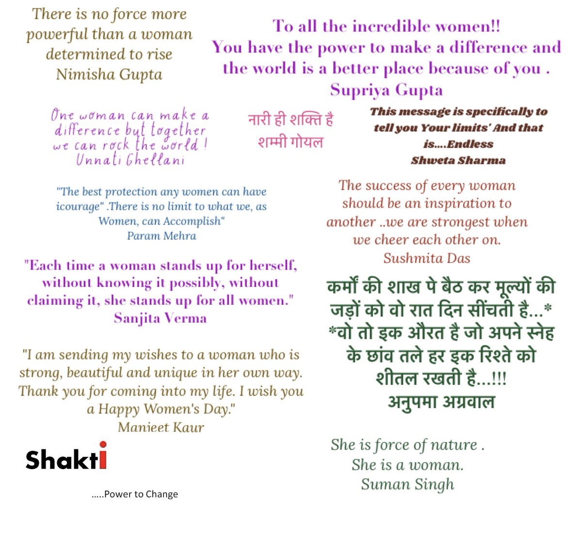 ShaktiWomenOrg's tweet photo. Often we leave our appreciation unspoken! Today we all say Happy Women’s Day !! #happywomensday❤️ #shaktiwomentribe #shaktiwomenorganisations #shaktiwomenscircle #shaktipowertochange #jaipur #socialclub #womensupportingwomen #womencelebratingwomen #womencelebrating https://t.co/5oLN8e7wWp