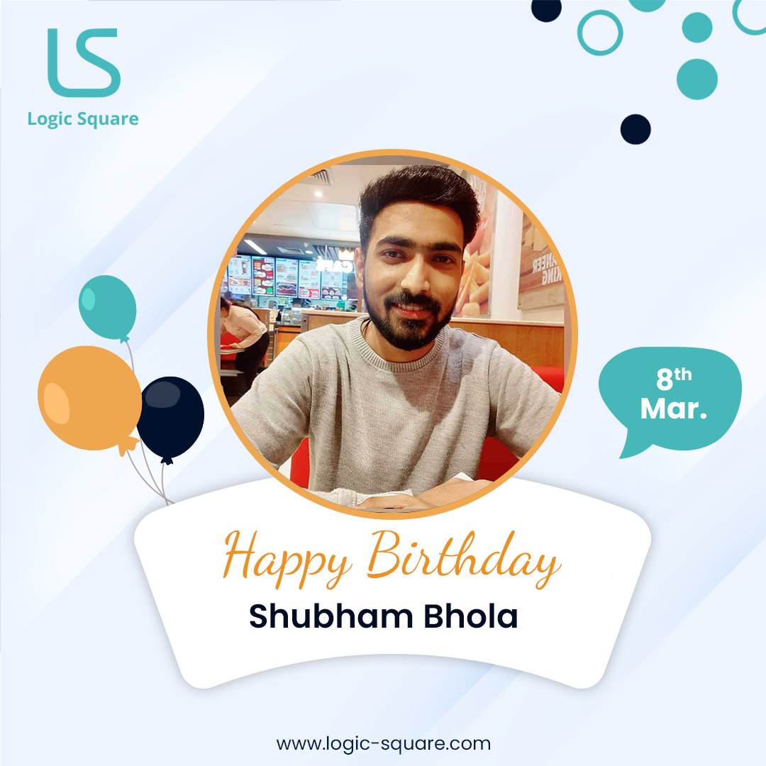 LogicSquaretech's tweet photo. Happy Birthday, Shubham Bhola!
As you celebrate your special day, we hope you relax, unwind, and enjoy yourself.
#HappyBirthday #logicsquaretech https://t.co/oeJt3aTpXE