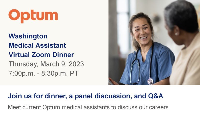 dianecliu's tweet photo. Seattle and Everett Medical Assistants! Come dine with us on this Thursday, 3/9, 7pm-8:30pm PST #medicalassistant #seattle #everett #pugetsound 

RSVP and more information here:
https://t.co/1gB1NZTOB4. https://t.co/TfnBAkqRVR