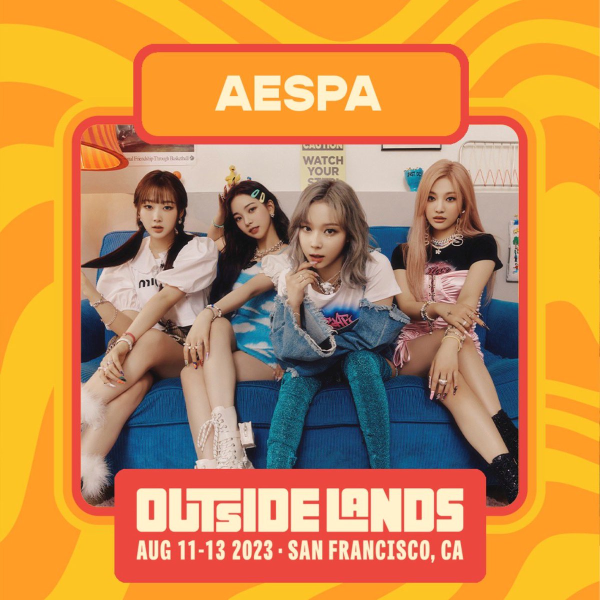 Image for Espa, the first K-pop group to stand on the stage at the US 'Outside Lands Festival'! Shoulder to shoulder with Kendrick Lamar, Odeja and Lana Del Rey! Global move ing! https://t.co/eJRdrWkn4S aespa æspa aespa outsidelands https://t.co/nKhQfmFnYL